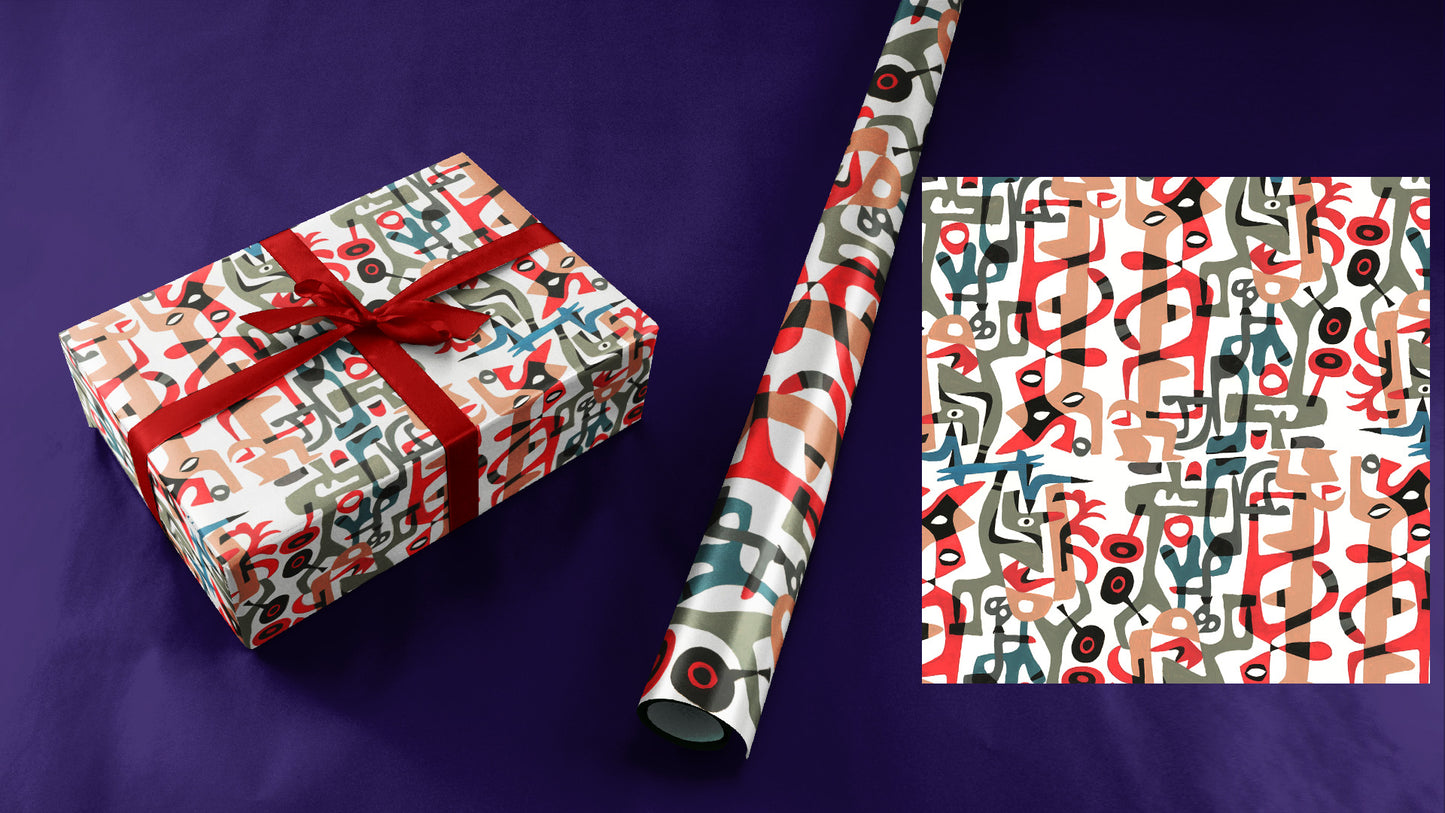 Abstract Tangle Wrapping paper by Jim Flora