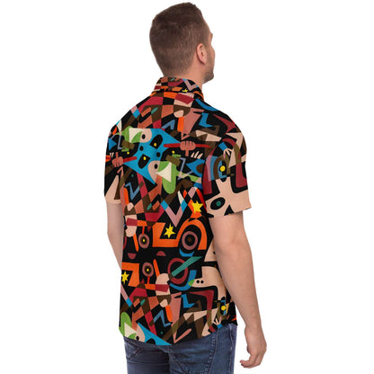 Rock'n'Roll Ruckus Button down Short Sleeve Shirt