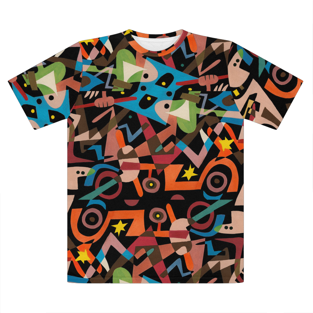 Rock'n'Roll Ruckus Jim Flora Premium Cut and Sew Sublimation Unisex T-Shirt