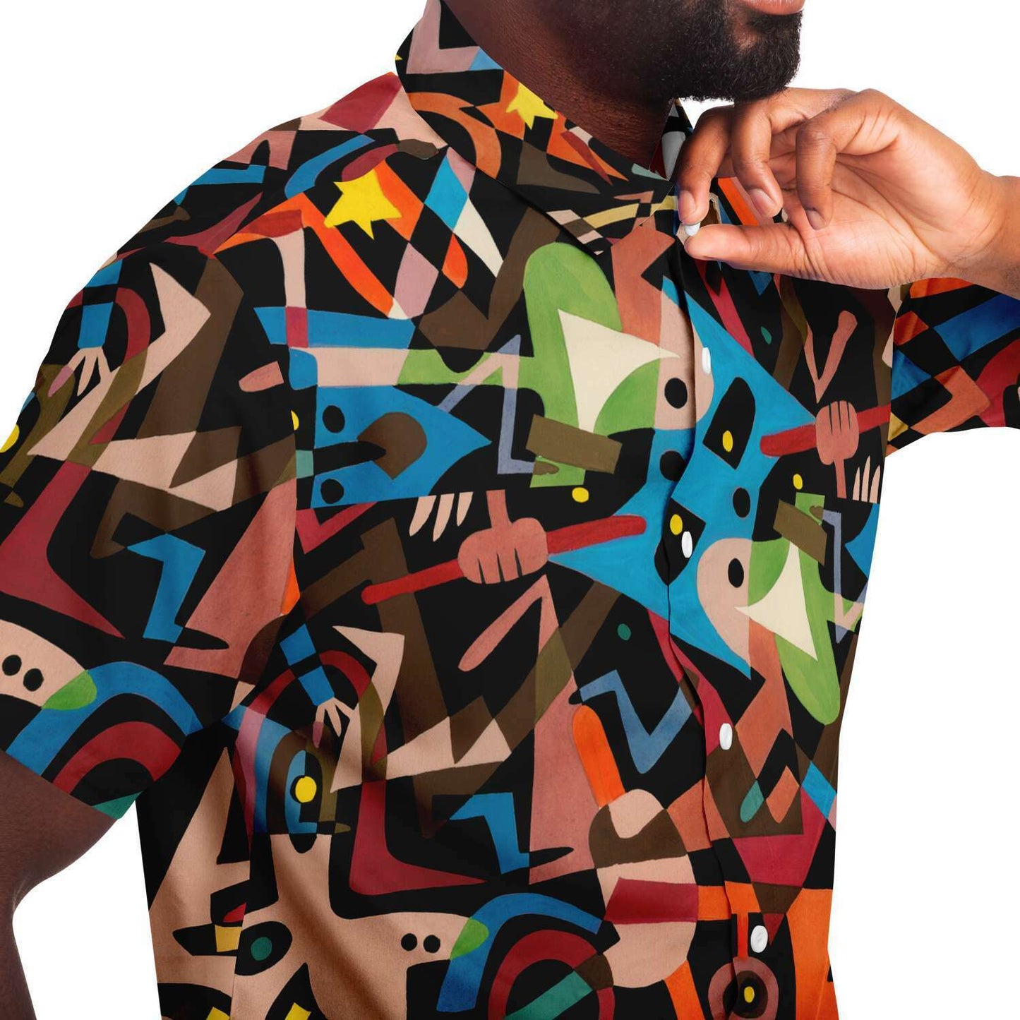 Rock'n'Roll Ruckus Button down Short Sleeve Shirt