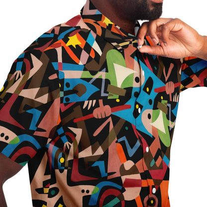 Rock'n'Roll Ruckus Button down Short Sleeve Shirt