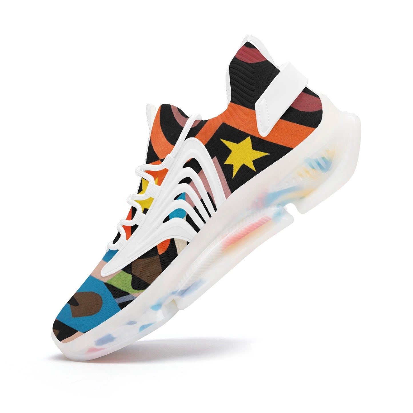 353. Wings Style Bounce Mesh Knit Sneakers