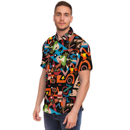 Rock'n'Roll Ruckus Button down Short Sleeve Shirt