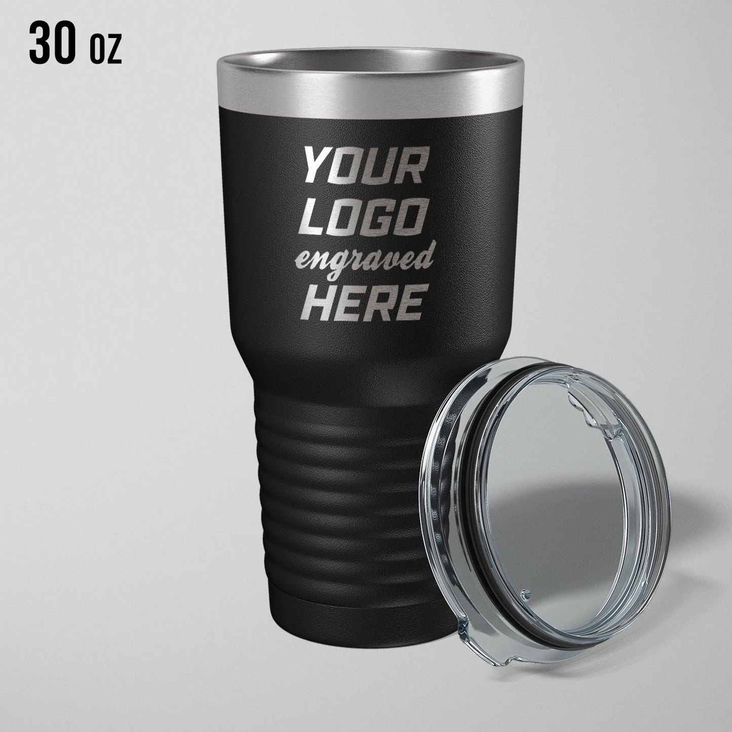 Custom logo stainless vacuum insulated tumbler, 30oz