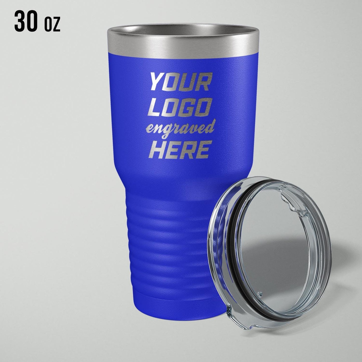 Custom logo stainless vacuum insulated tumbler, 30oz