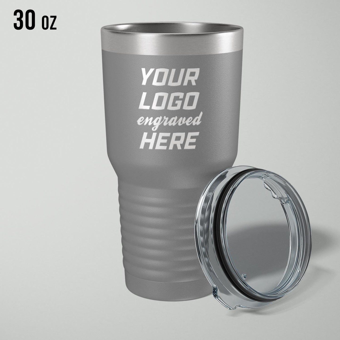 Custom logo stainless vacuum insulated tumbler, 30oz