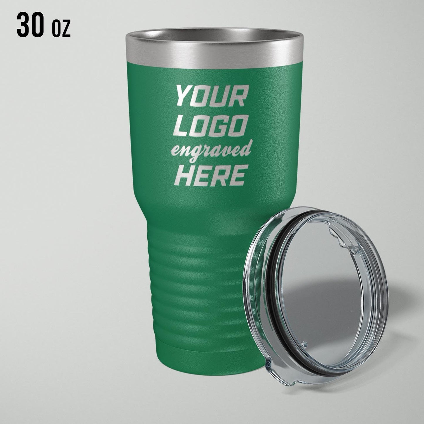 Custom logo stainless vacuum insulated tumbler, 30oz