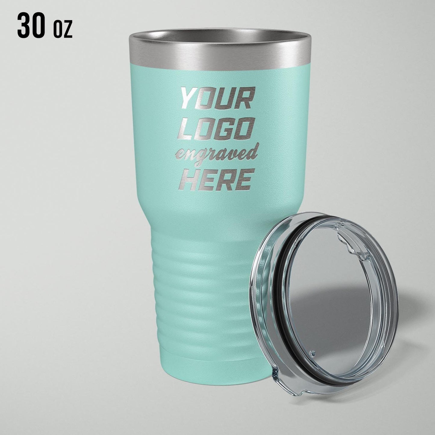 Custom logo stainless vacuum insulated tumbler, 30oz