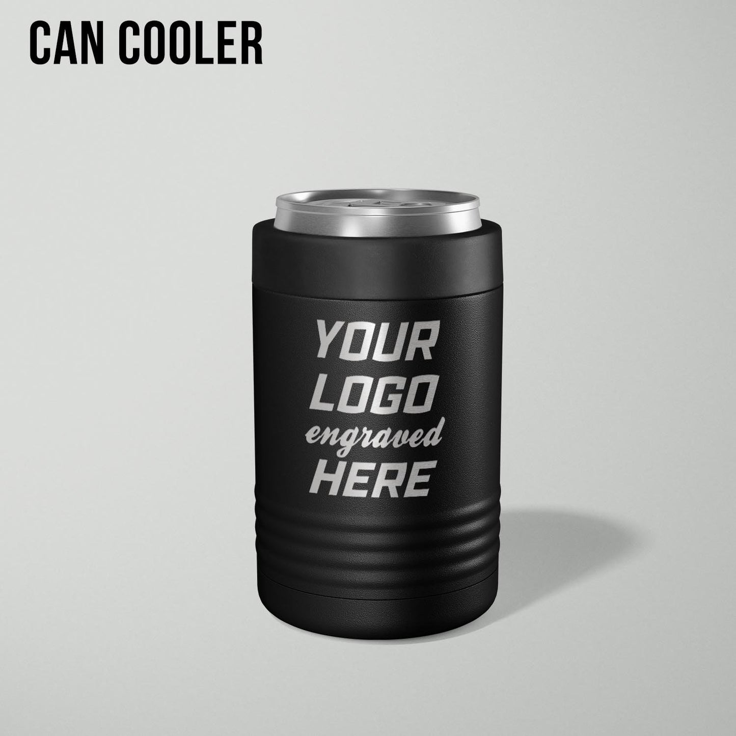 Custom logo stainless vacuum insulated can cooler