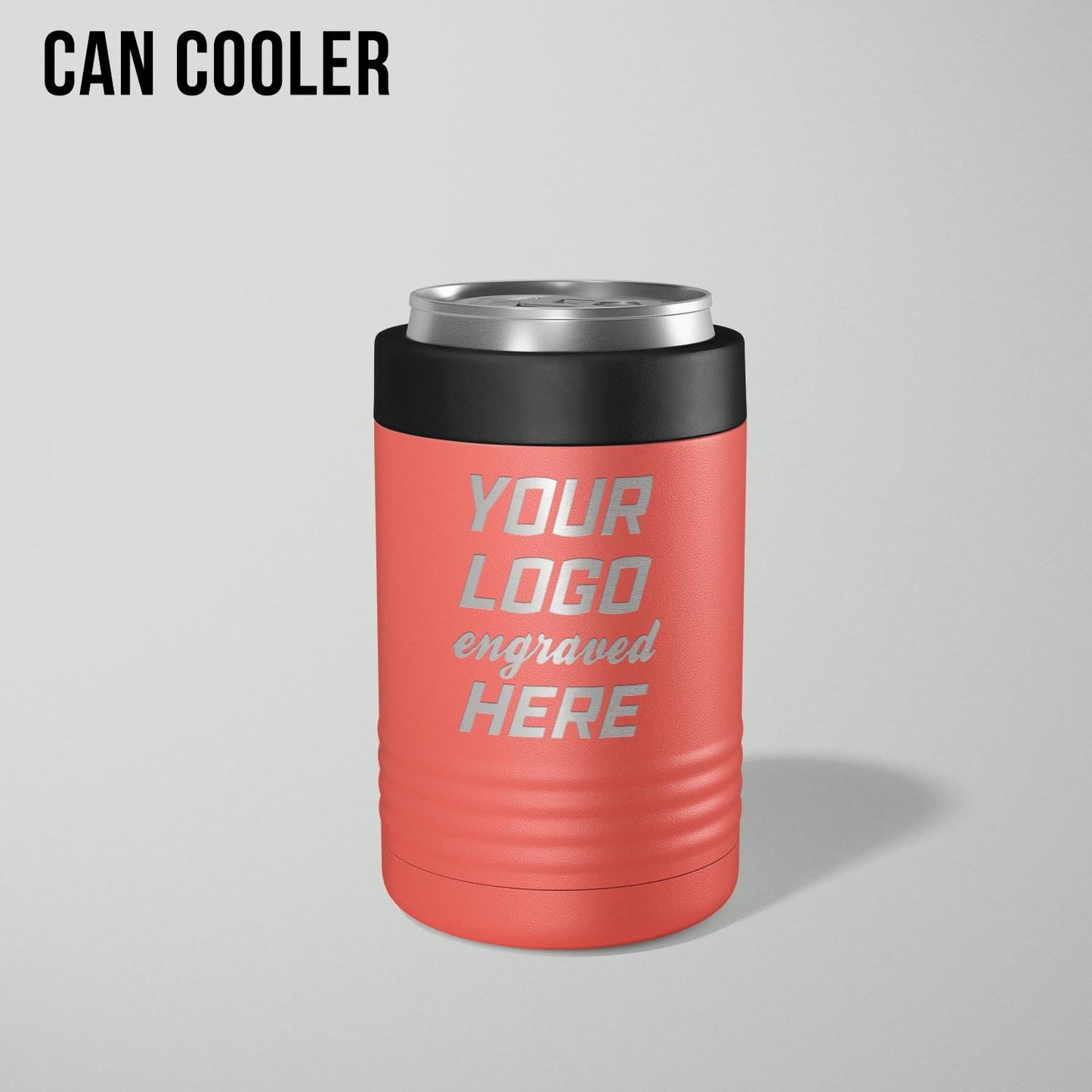 Custom logo stainless vacuum insulated can cooler