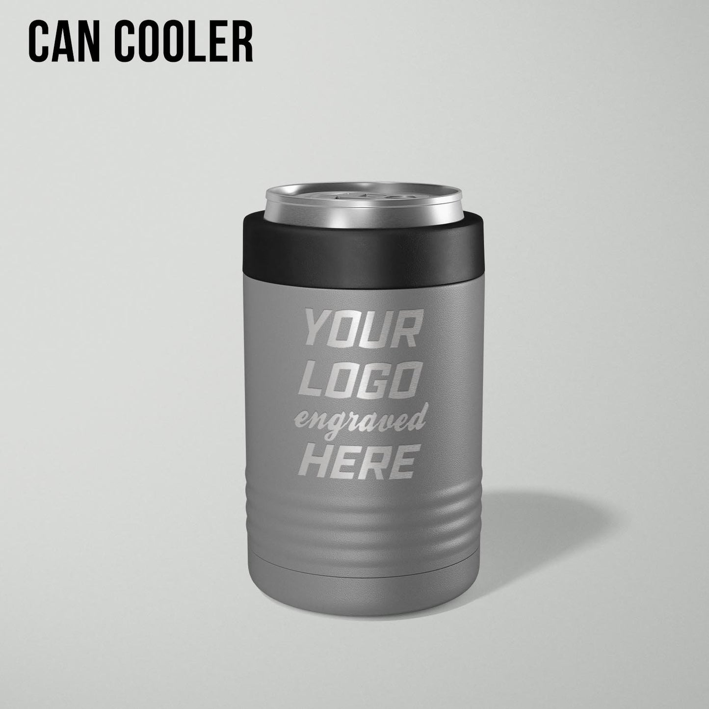 Custom logo stainless vacuum insulated can cooler