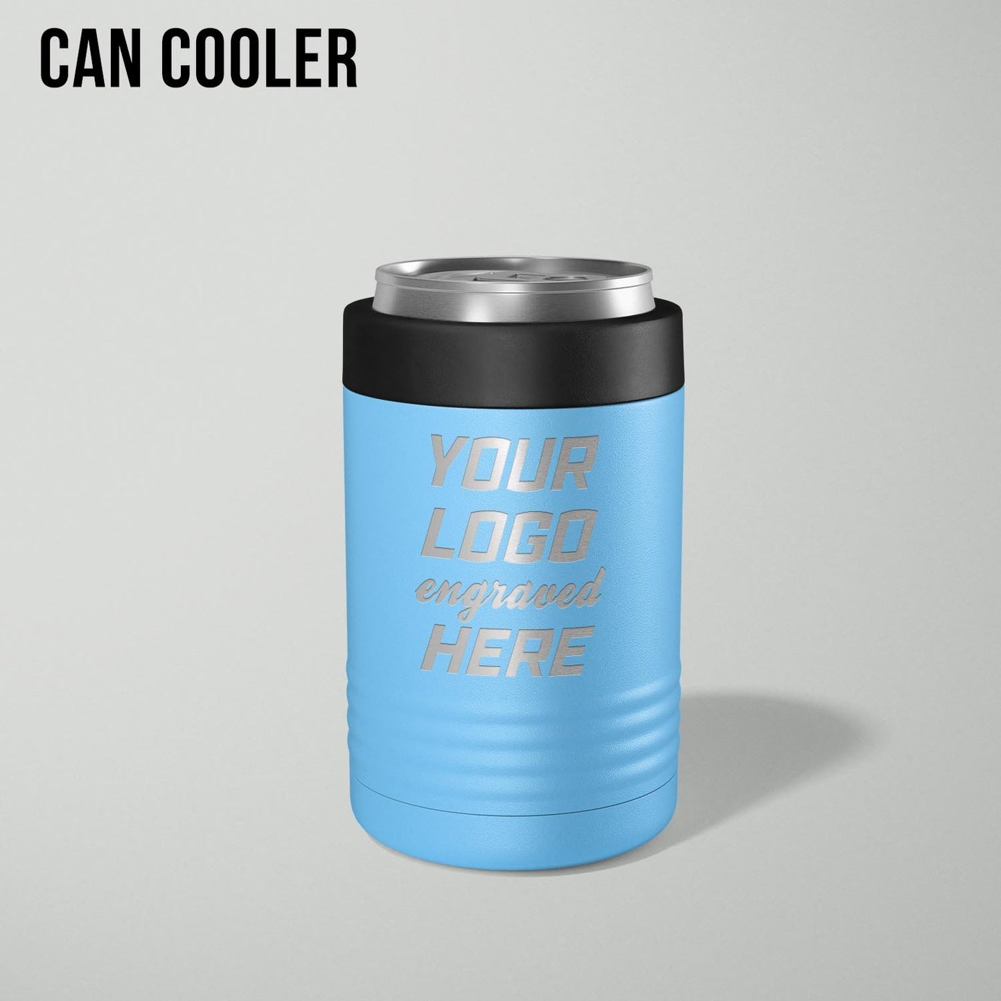 Custom logo stainless vacuum insulated can cooler